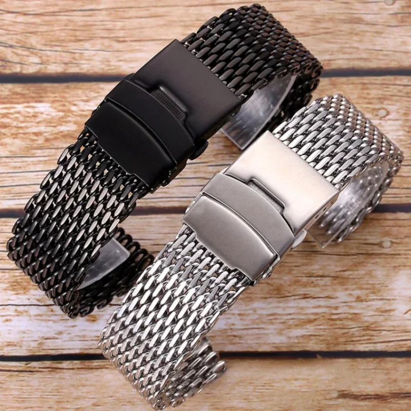 سوار ساعة صلب من الفولاذ المقا - مراجعة Mesh Strap Metal وسعره