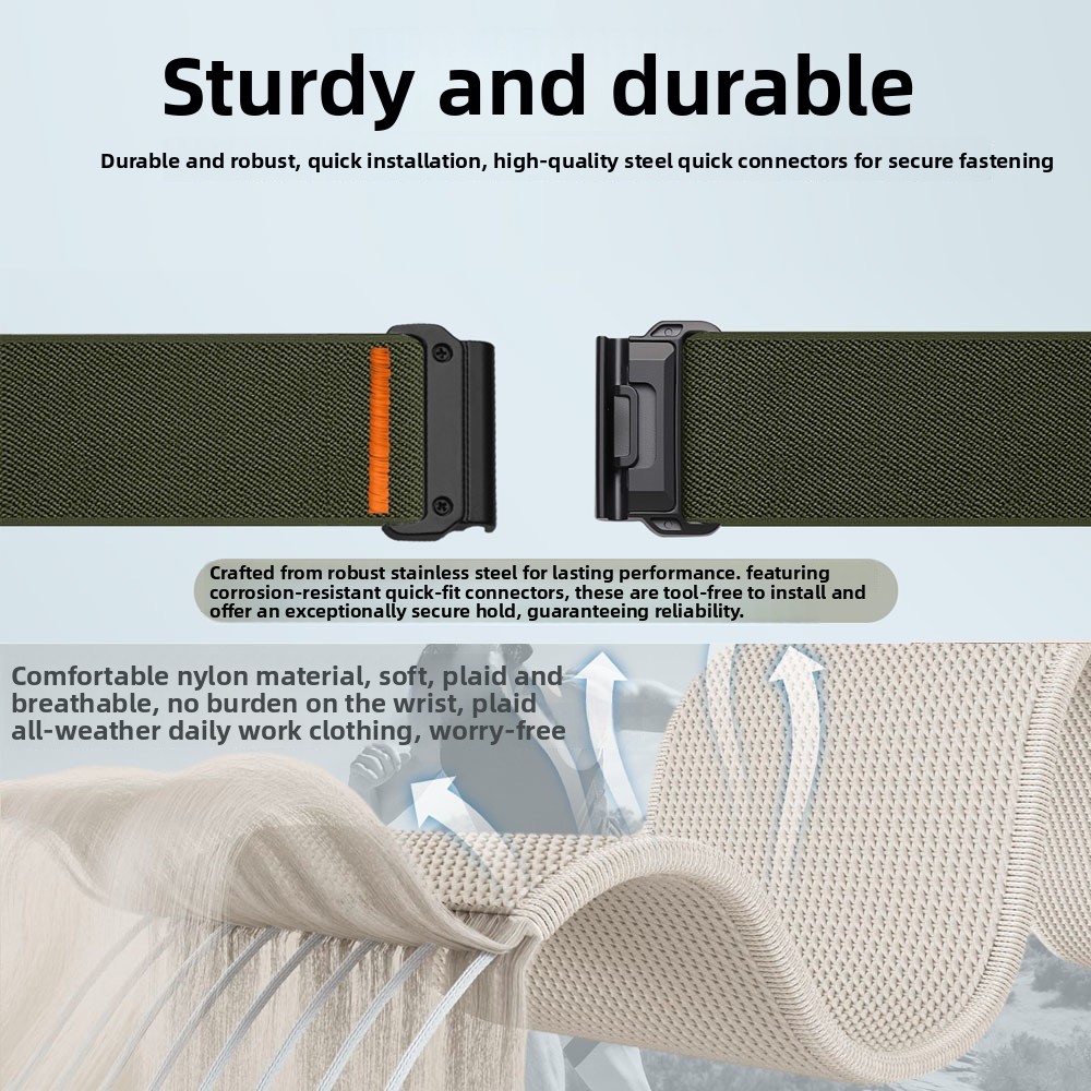 حزام نايلون مرن مقاس 26-22 ملم - مراجعة Parachute Strap Elastic وسعره