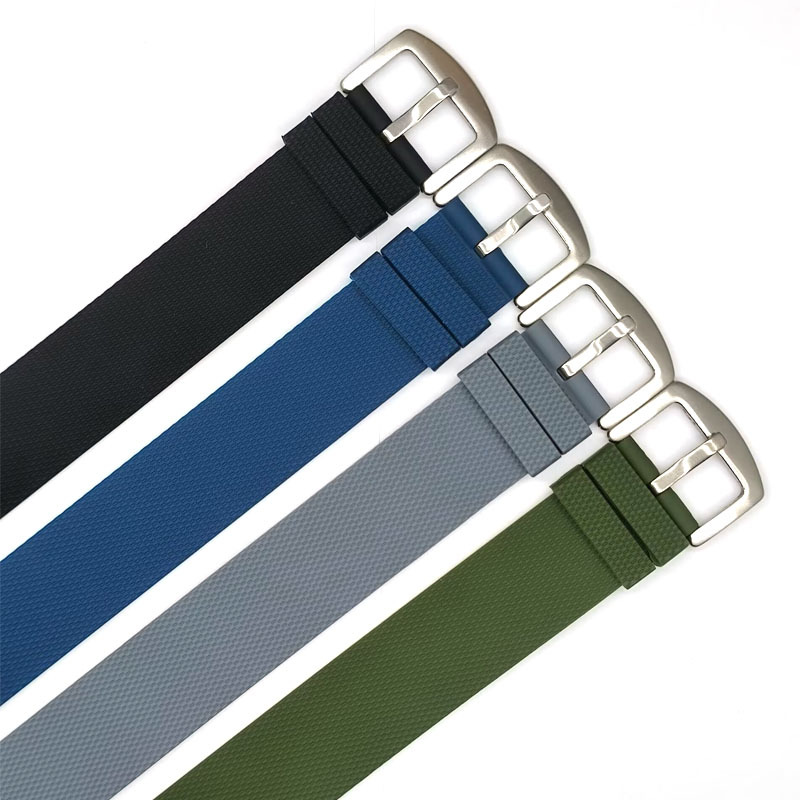 حزام ساعة مطاطي شبكي عالمي 20/ - مراجعة Silicone Watch Band 22Mm وسعره