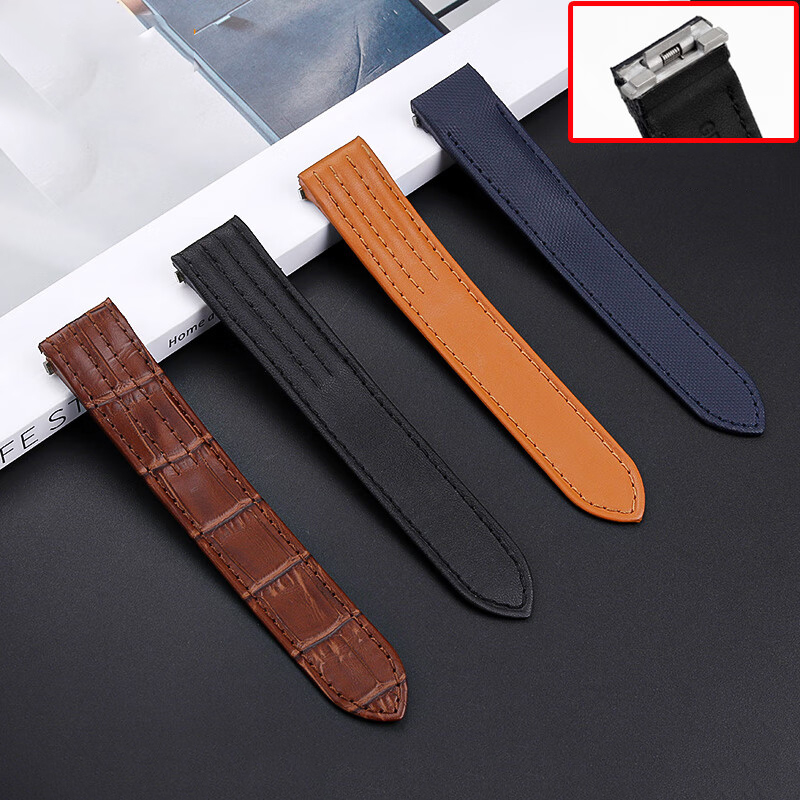 حزام ساعة من الجلد والنايلون س - مراجعة Leather Strap Quick Release وسعره