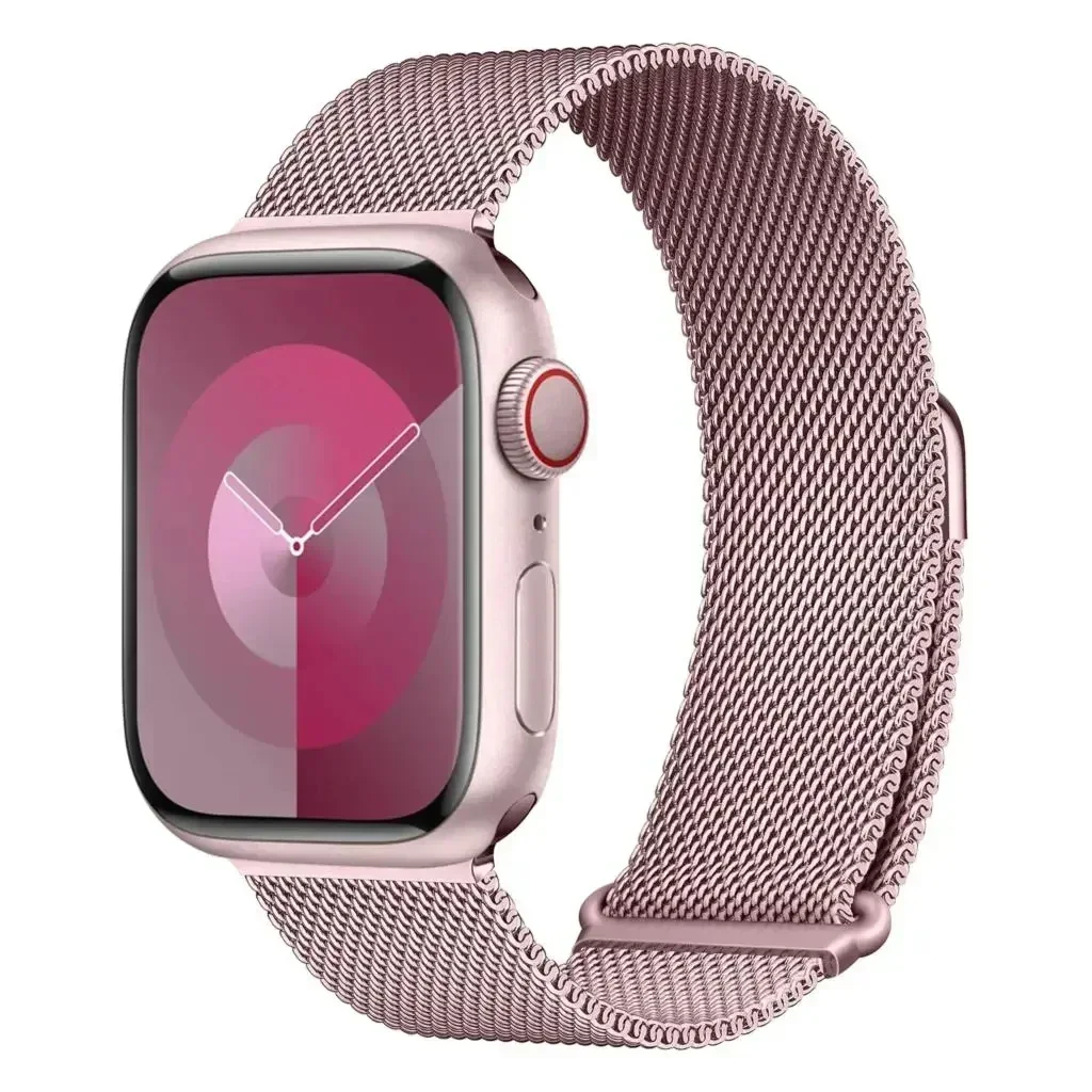 حزام ميلانيزي لساعة أبل مقاس 4 - مراجعة Milanese Loop Magnetic وسعره