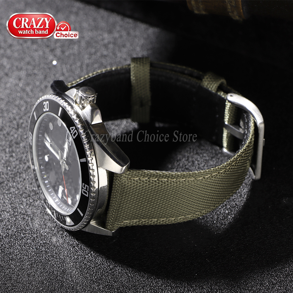 حزام ساعة من القماش والجلد وال - مراجعة Leather Strap Quick Release وسعره