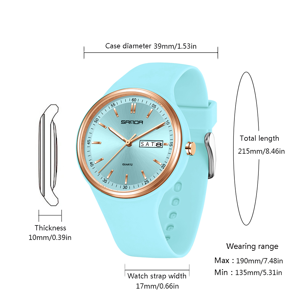 تقويم الموضة عالية الجودة ساعة - مراجعة Silicone Band Women وسعره