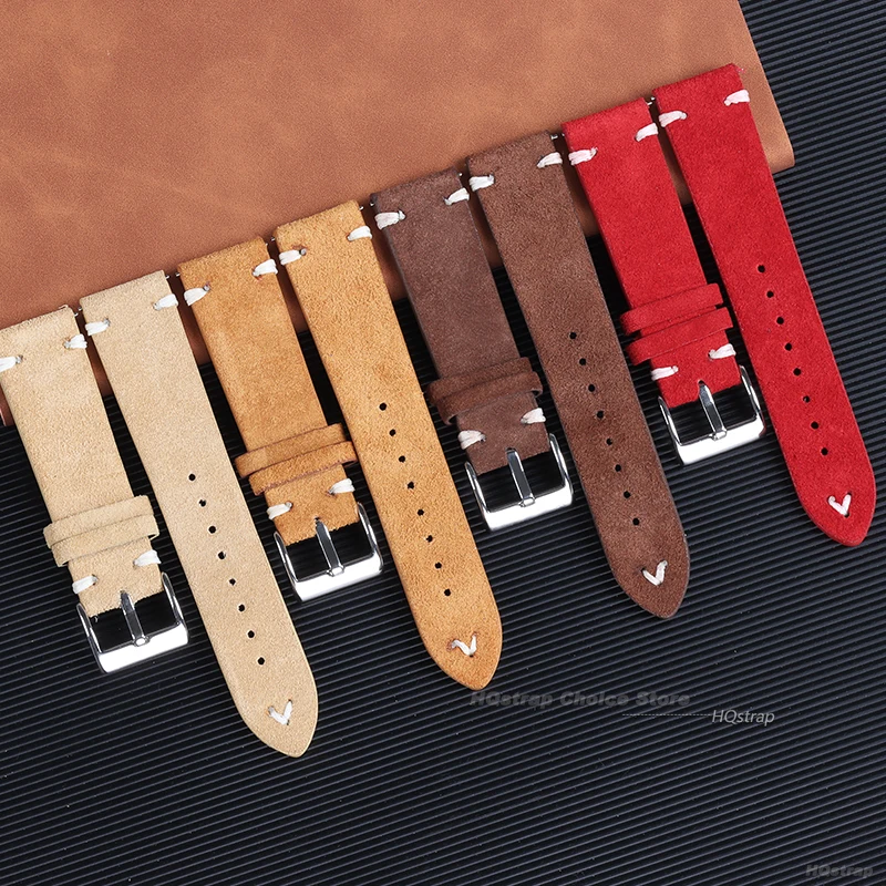 18 مللي متر 20 مللي متر 22 ملل - مراجعة Suede Strap Watch وسعره