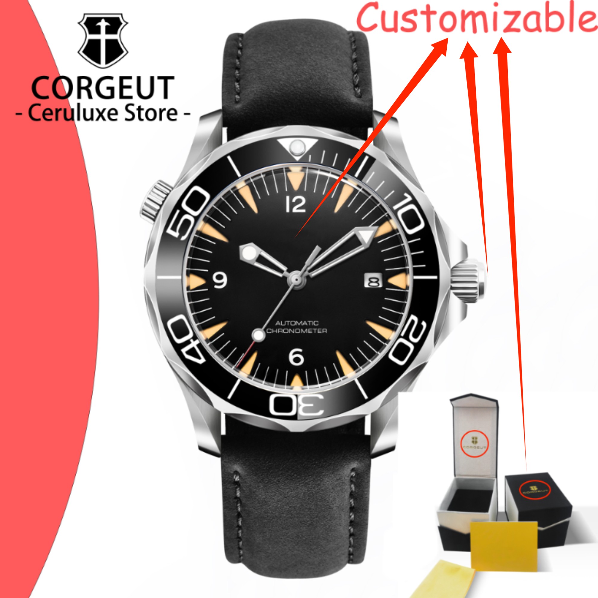 ساعات غوص جديدة مقاومة للماء ب - مراجعة Stainless Bracelet Diver وسعره